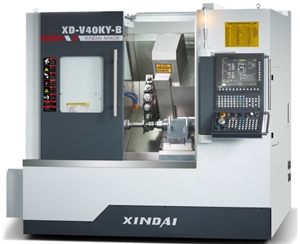 XD-40KY动力刀塔尾顶机（动力刀塔、带Y轴、带尾座）新代系统22TB-E